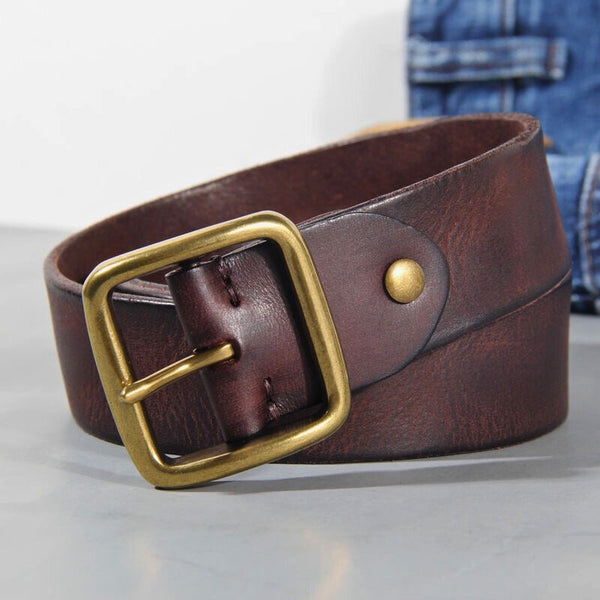 Genuine Evans Cowhide Leather Belt