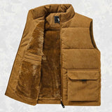 WOODLAND EVANS SHERPA CORDUROY VEST