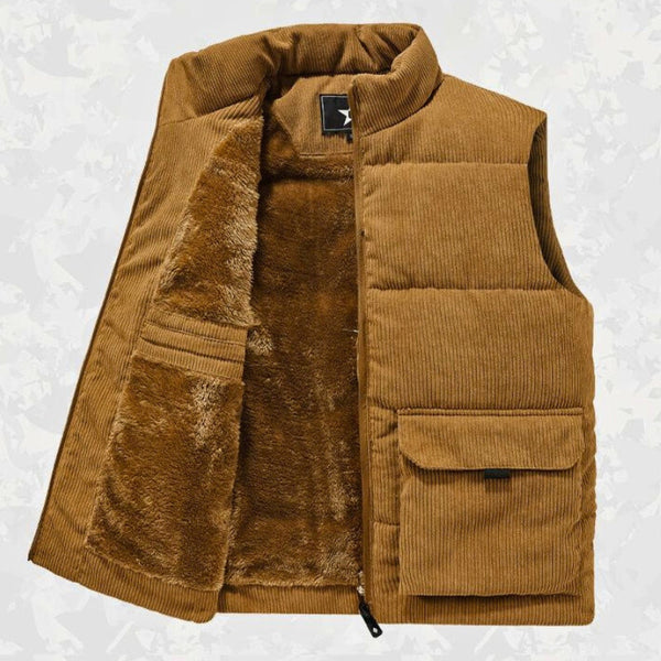 WOODLAND EVANS SHERPA CORDUROY VEST