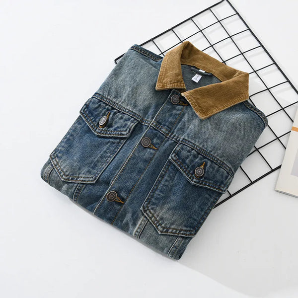 FRONTIER EVANS PATCHWORK DENIM JACKET