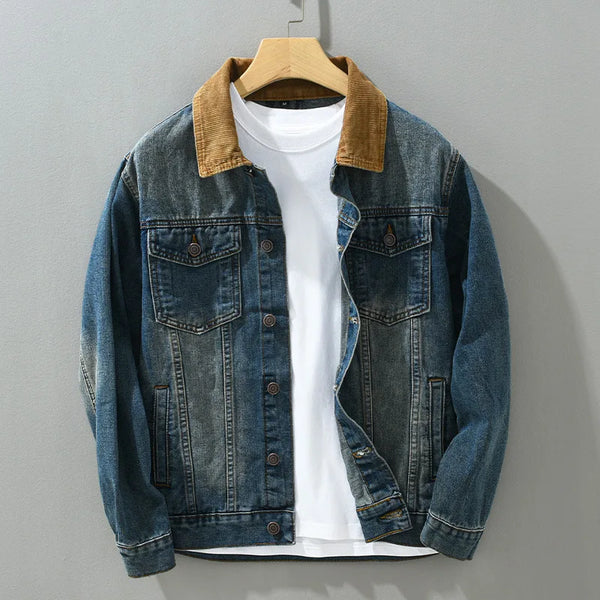 FRONTIER EVANS PATCHWORK DENIM JACKET
